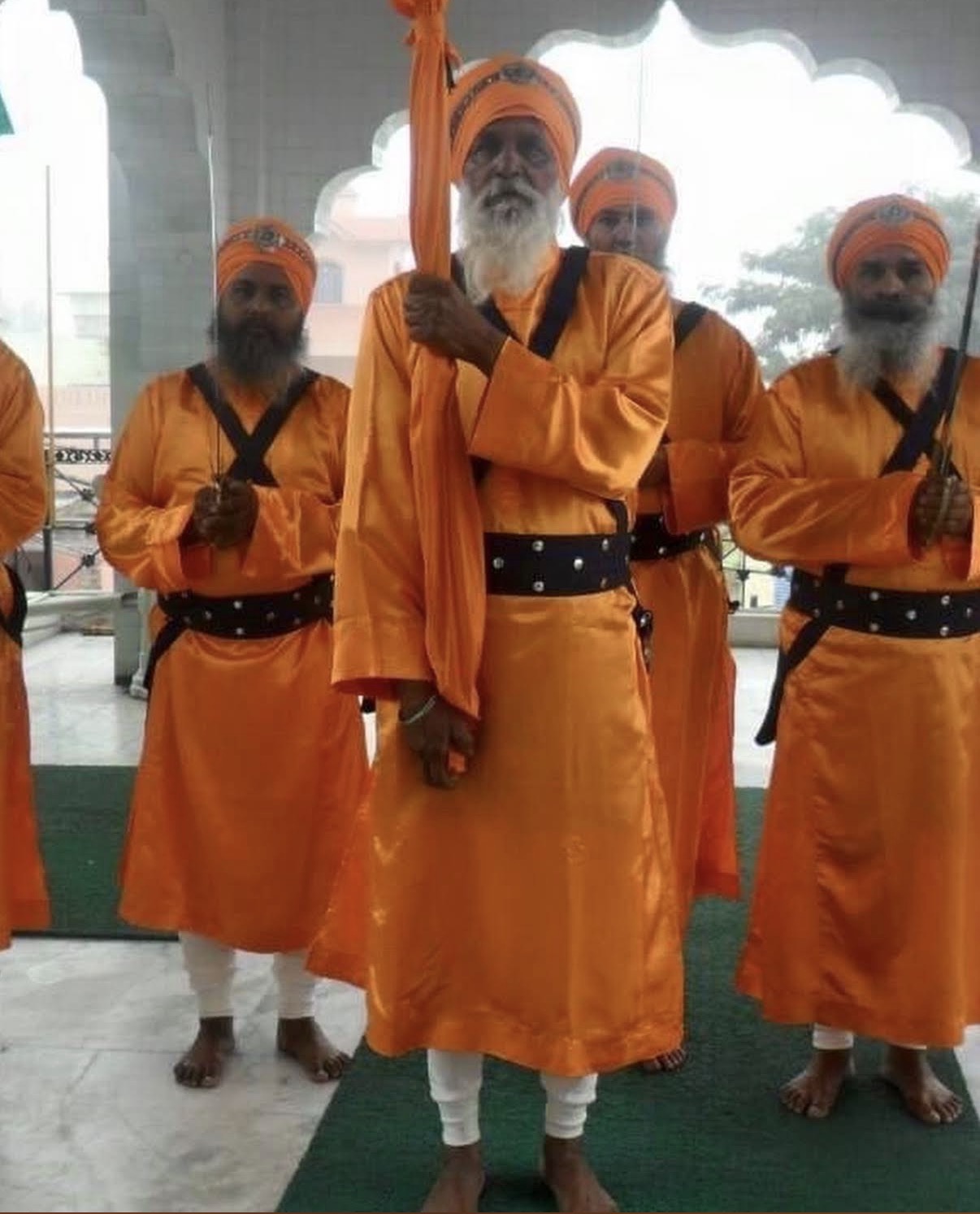 Nihang Singhs at Gurudwara Sahib, Mandkulla